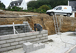 Réalisation des fondations à Doudeauville-en-Vexin